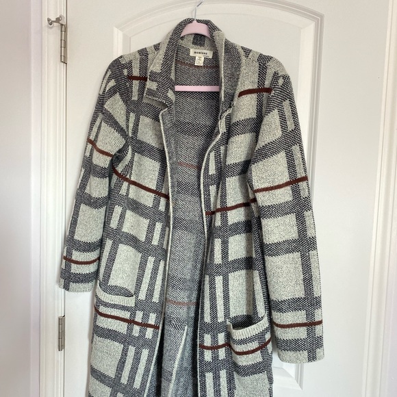 Monetau Los Angeles grey tartan cardigan - Picture 1 of 6
